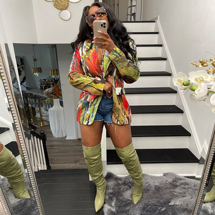 Colorful Me Full Sleeve Blazer Coat