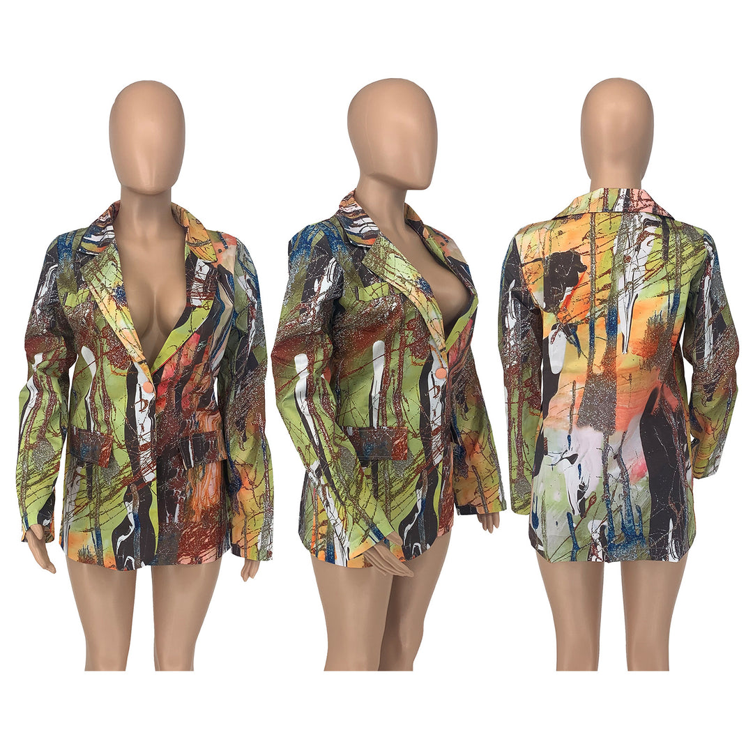 Colorful Me Full Sleeve Blazer Coat