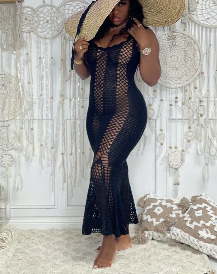 Sexy Crochet Mermaid Dress