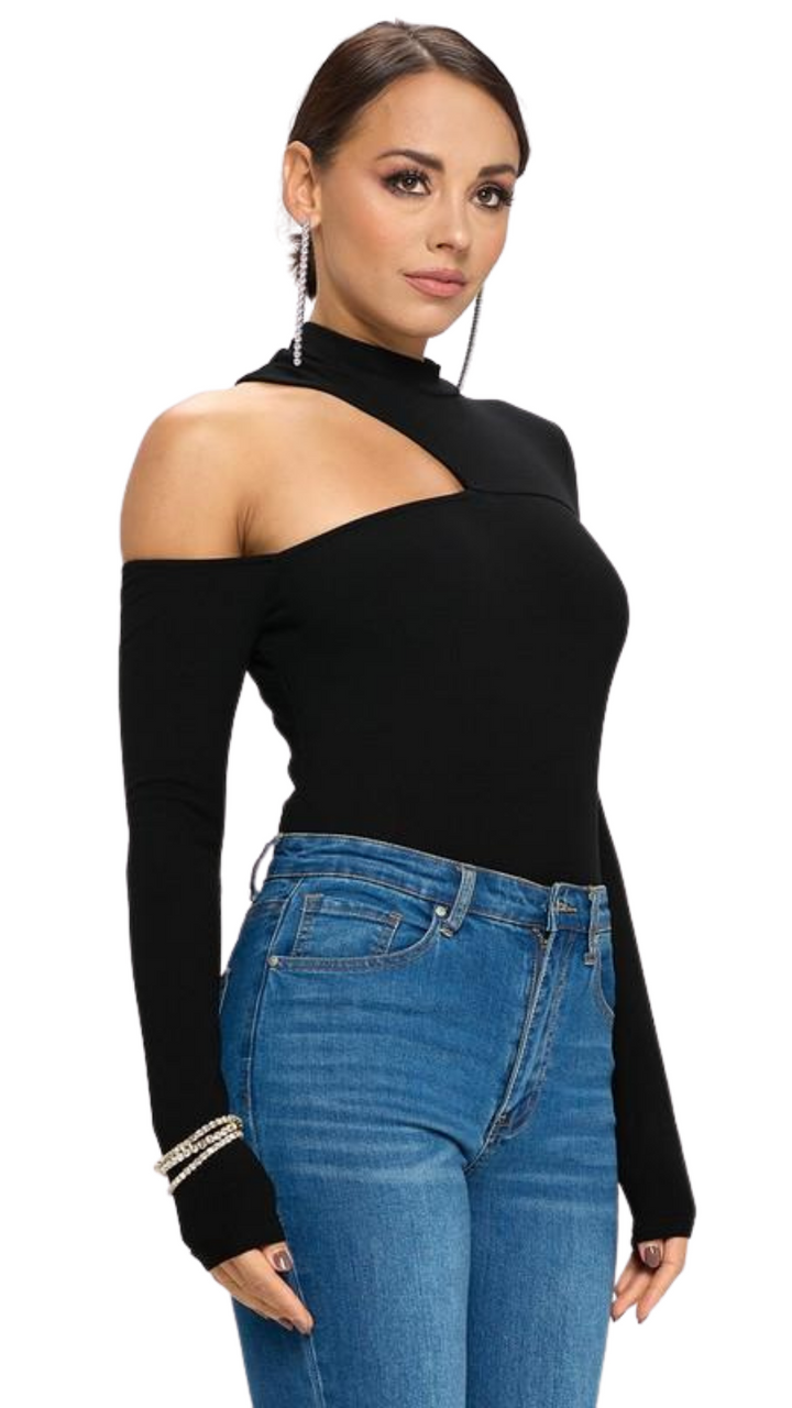 Sultry Cut-Out Bodysuit