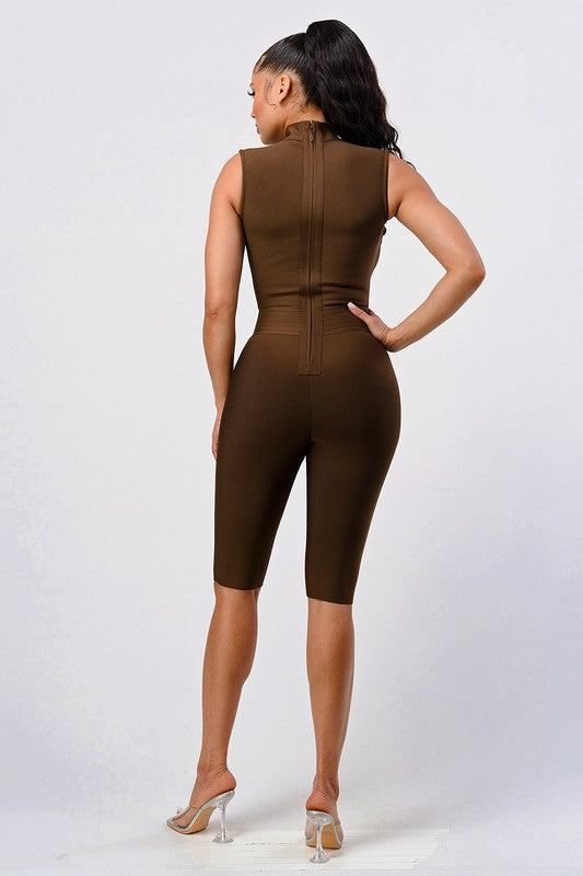 CRIS CROSS SEXY BANDAGE ROMPER