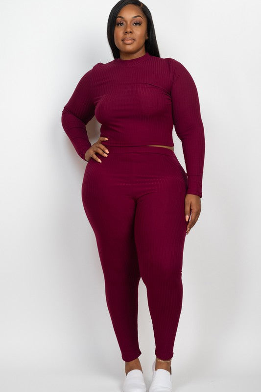 On Chill Top & Leggings Set Plus Size