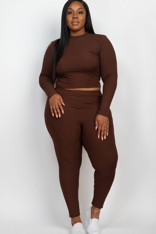 On Chill Top & Leggings Set Plus Size