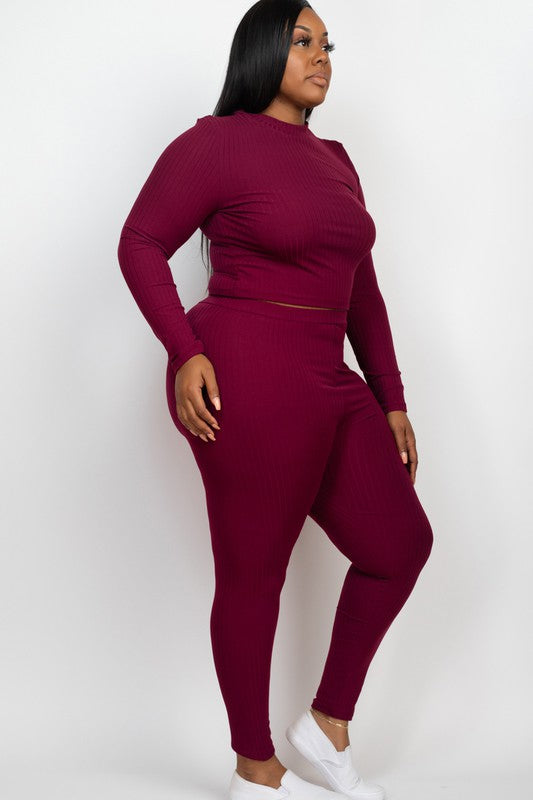 On Chill Top & Leggings Set Plus Size