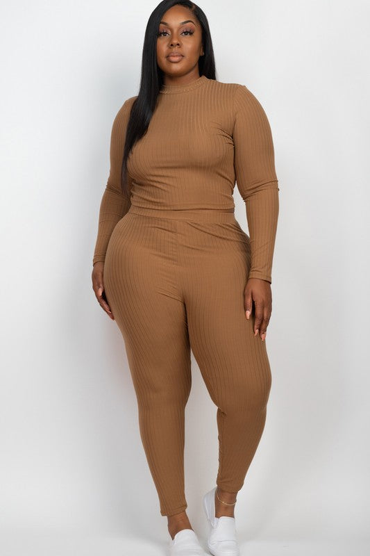 On Chill Top & Leggings Set Plus Size