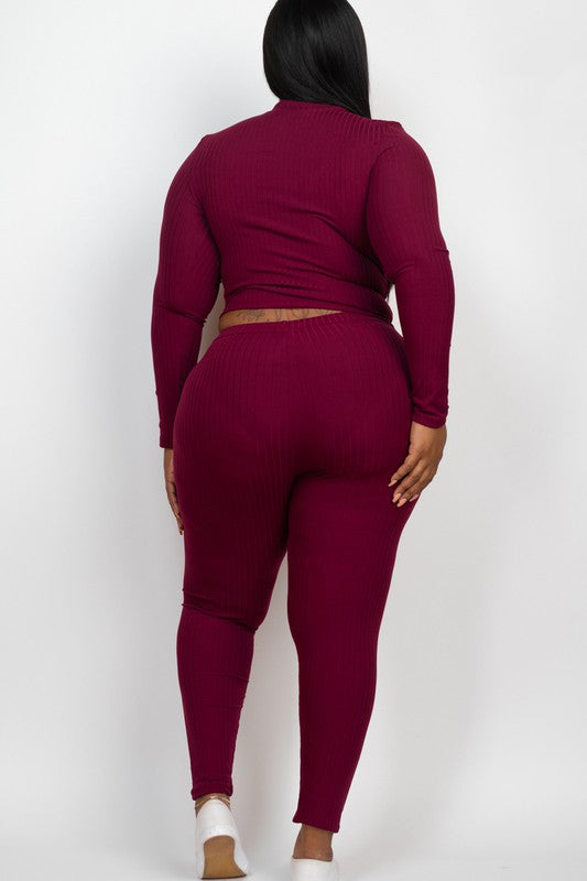 On Chill Top & Leggings Set Plus Size