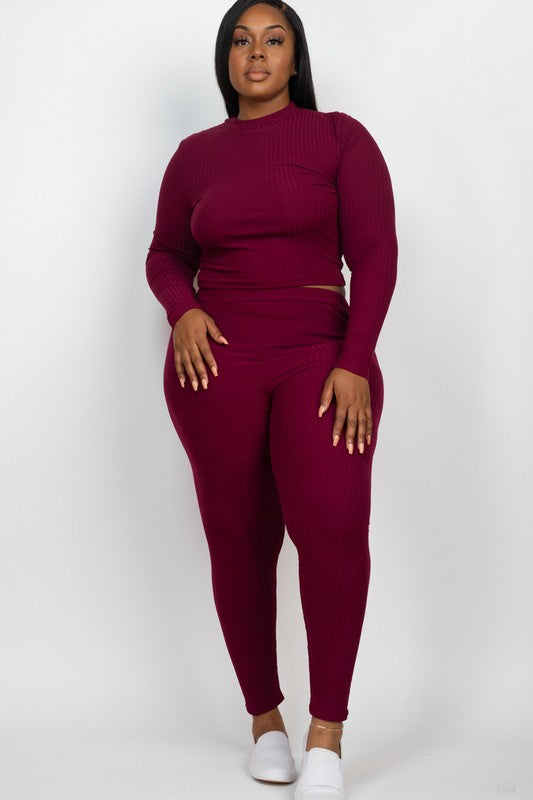 On Chill Top & Leggings Set Plus Size