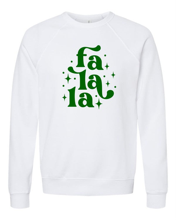 Fa La La Holiday Graphic Premium Crew - Plus