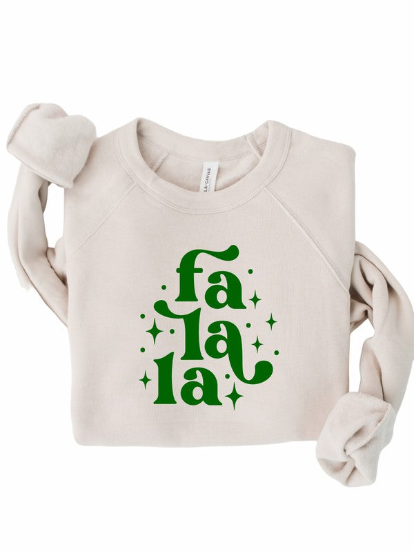 Fa La La Holiday Graphic Premium Crew - Plus