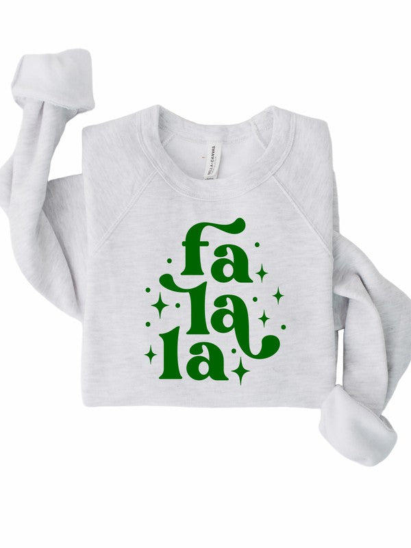 Fa La La Holiday Graphic Premium Crew - Plus