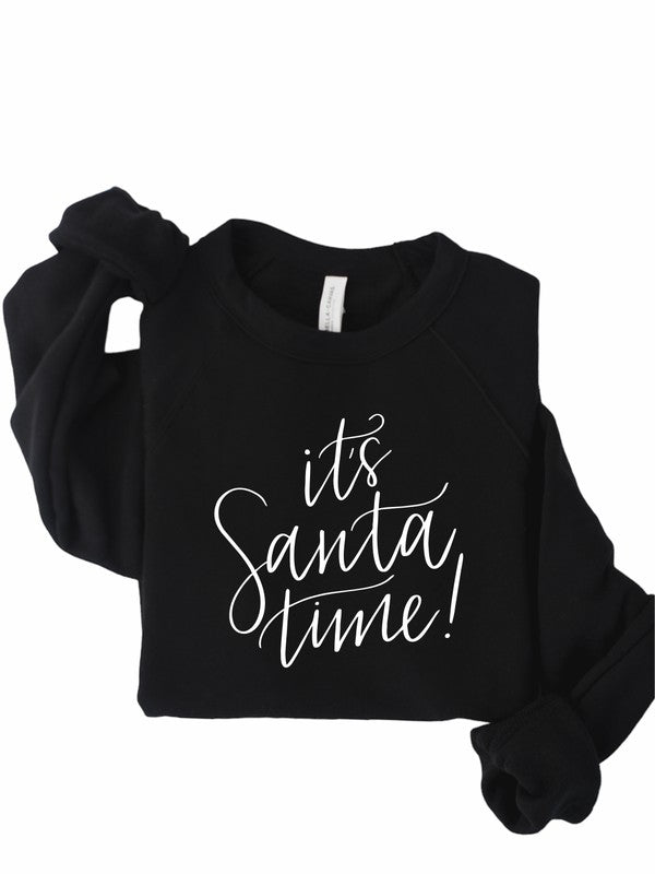 It's Santa Time Holiday Graphic Premium Crew Plus