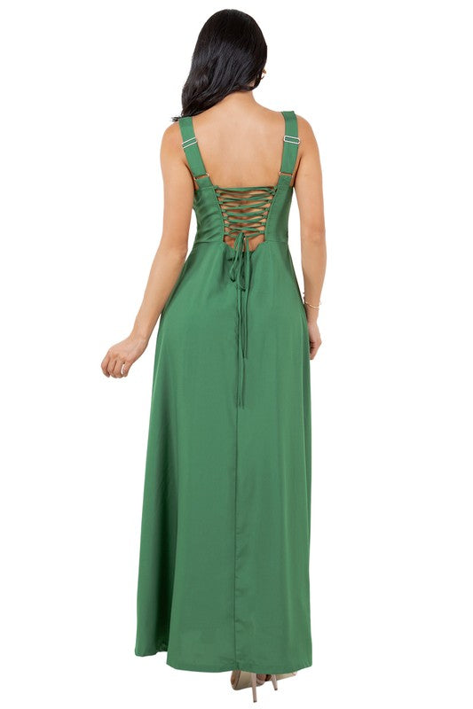 NADIA CORSET LONG MAXI DRESS