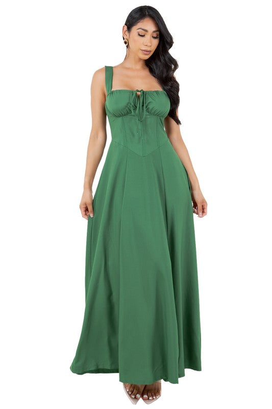 NADIA CORSET LONG MAXI DRESS