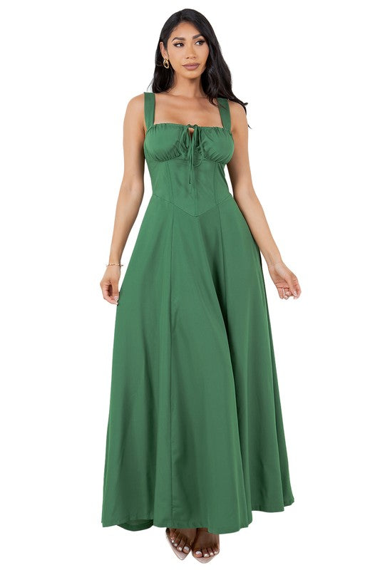 NADIA CORSET LONG MAXI DRESS