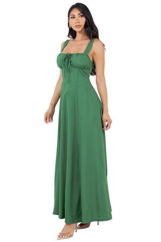 NADIA CORSET LONG MAXI DRESS