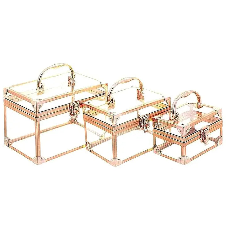 3 Pieces Acrylic Clear Cosmetic Case