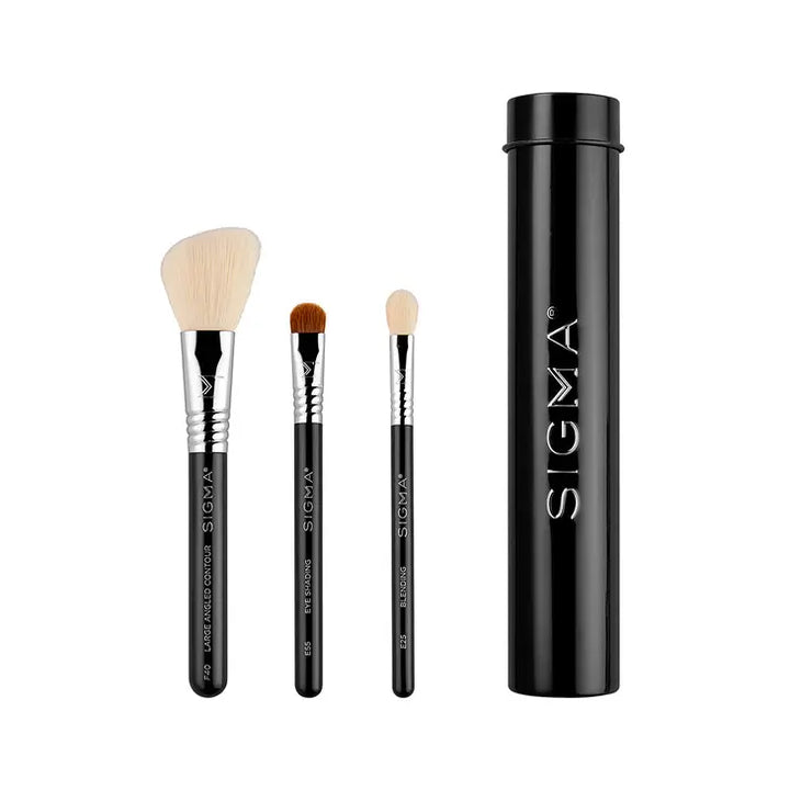 Essential Trio Brush Set - Black